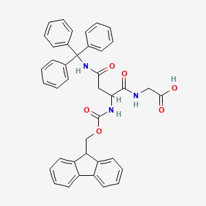 molecular formula C40H35N3O6 B1449401 Fmoc-Asn(Trt)-Gly-OH CAS No. 1260093-07-9