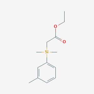 molecular formula C13H20O2Si B14494051 Ethyl [dimethyl(3-methylphenyl)silyl]acetate CAS No. 64437-83-8