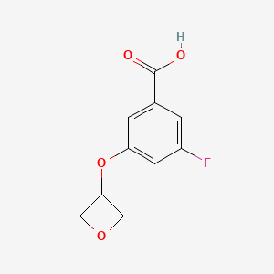 molecular formula C10H9FO4 B1449408 3-Fluoro-5-(oxetan-3-yloxy)benzoic acid CAS No. 1936091-06-3