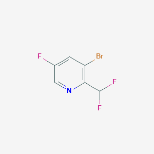 B1449411 3-Bromo-2-(difluoromethyl)-5-fluoropyridine CAS No. 1805299-91-5