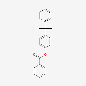 molecular formula C22H20O2 B14494117 p-Cumylphenyl benzoate CAS No. 64641-84-5