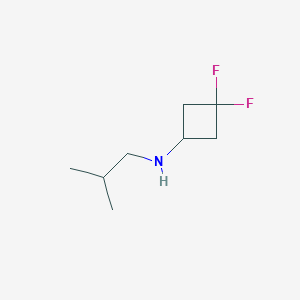 molecular formula C8H15F2N B1449415 3,3-二氟-N-(2-甲基丙基)环丁-1-胺 CAS No. 1849299-75-7