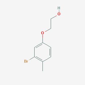 molecular formula C9H11BrO2 B1449417 2-(3-Bromo-4-methylphenoxy)ethan-1-ol CAS No. 1851181-29-7