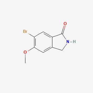 molecular formula C9H8BrNO2 B1449423 6-Bromo-5-methoxy-2,3-dihydro-isoindol-1-one CAS No. 1427360-45-9