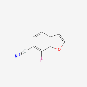 molecular formula C9H4FNO B1449425 7-氟苯并呋喃-6-碳腈 CAS No. 1427405-23-9