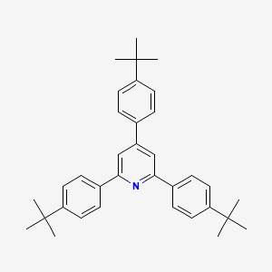 molecular formula C35H41N B14494279 2,4,6-Tris(4-tert-butylphenyl)pyridine CAS No. 65549-91-9