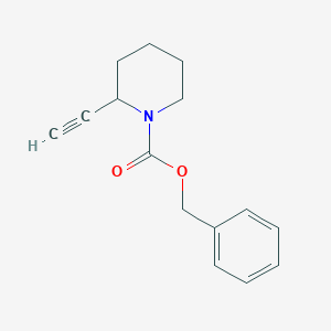 molecular formula C15H17NO2 B1449429 Benzyl 2-ethynylpiperidine-1-carboxylate CAS No. 124981-19-7
