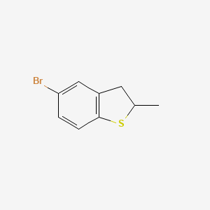 molecular formula C9H9BrS B14494295 5-Bromo-2-methyl-2,3-dihydro-1-benzothiophene CAS No. 65361-47-9