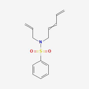 molecular formula C14H17NO2S B14494329 N-(Penta-2,4-dien-1-yl)-N-(prop-2-en-1-yl)benzenesulfonamide CAS No. 65193-41-1