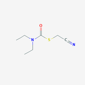 molecular formula C7H12N2OS B14494396 S-(Cyanomethyl) diethylcarbamothioate CAS No. 65350-95-0