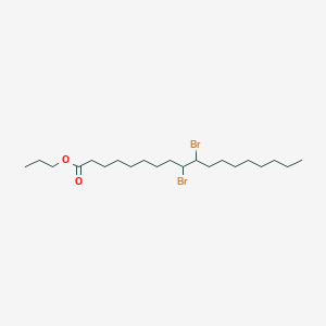 molecular formula C21H40Br2O2 B14494524 Propyl 9,10-dibromooctadecanoate CAS No. 64936-61-4