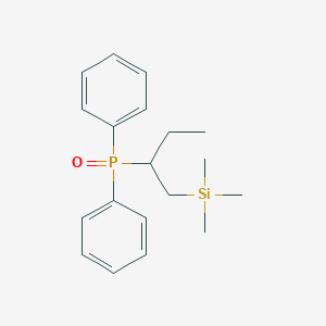 molecular formula C19H27OPSi B14494525 Oxo(diphenyl)[1-(trimethylsilyl)butan-2-yl]-lambda~5~-phosphane CAS No. 63103-40-2