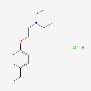 molecular formula C14H24ClNO B14494526 N,N-diethyl-2-(4-ethylphenoxy)ethanamine;hydrochloride CAS No. 64053-11-8
