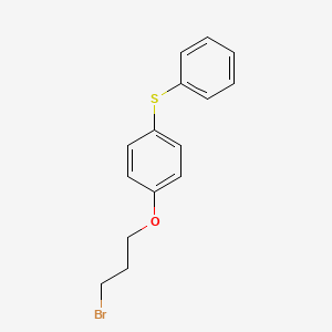 molecular formula C15H15BrOS B14494528 1-(3-Bromopropoxy)-4-(phenylsulfanyl)benzene CAS No. 63457-61-4
