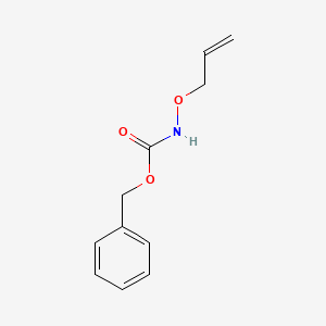 molecular formula C11H13NO3 B1449456 Carbamic acid, N-(2-propen-1-yloxy)-, phenylmethyl ester CAS No. 1174758-22-5