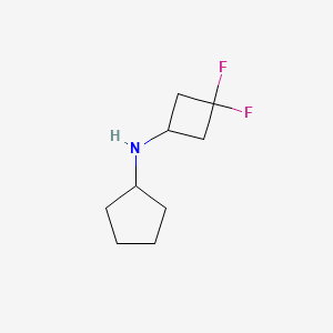 molecular formula C9H15F2N B1449457 N-(3,3-Difluorocyclobutyl)cyclopentanamine CAS No. 1862799-59-4