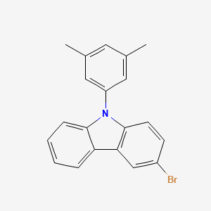 molecular formula C20H16BrN B1449458 3-Bromo-9-(3,5-dimethylphenyl)-9H-carbazole CAS No. 1141017-77-7