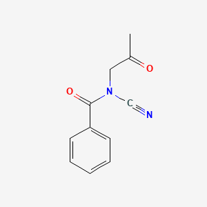 molecular formula C11H10N2O2 B14494600 N-Cyano-N-(2-oxopropyl)benzamide CAS No. 63406-79-1