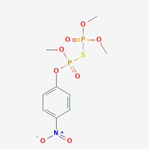 molecular formula C9H13NO8P2S B14494621 O,O,O-Trimethyl O-(4-nitrophenyl) thiodiphosphate CAS No. 63980-97-2