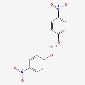 molecular formula C12H8N2O6Zn B14494630 p-Nitrophenol zinc salt CAS No. 64047-83-2