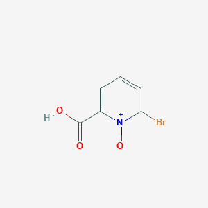 molecular formula C6H5BrNO3+ B1449466 2-溴-6-羧基-1-氧代-1,2-二氢吡啶-1-鎓 CAS No. 1609646-56-1