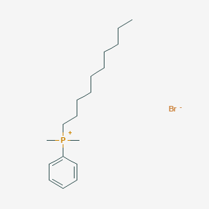 molecular formula C18H32BrP B14494697 Decyl(dimethyl)phenylphosphanium bromide CAS No. 63635-52-9