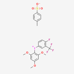 [4-Fluoro-3-(trifluoromethyl)phenyl](2,4,6-trimethoxyphenyl)iodonium p-toluenesulfonate