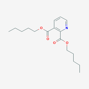 molecular formula C17H25NO4 B14494735 Dipentyl pyridine-2,3-dicarboxylate CAS No. 63597-07-9