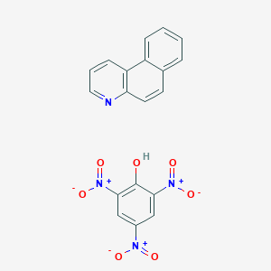 molecular formula C19H12N4O7 B14494797 Benzo[f]quinoline;2,4,6-trinitrophenol CAS No. 63359-08-0