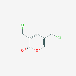 molecular formula C7H6Cl2O2 B14494806 3,5-Bis(chloromethyl)-2H-pyran-2-one CAS No. 63233-30-7