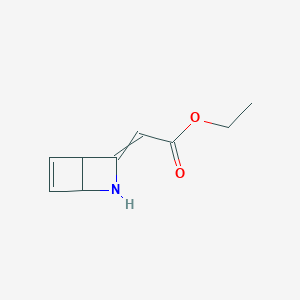 molecular formula C9H11NO2 B14494814 Ethyl (2-azabicyclo[2.2.0]hex-5-en-3-ylidene)acetate CAS No. 64741-24-8