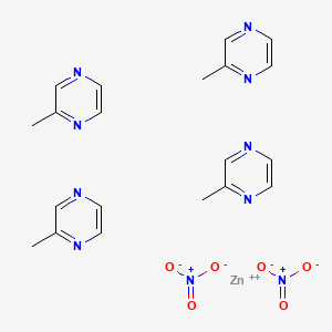 molecular formula C20H24N10O6Zn B14494831 zinc;2-methylpyrazine;dinitrate CAS No. 65073-38-3