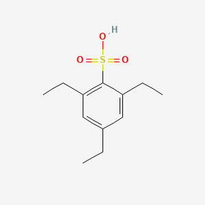 molecular formula C12H18O3S B14494856 2,4,6-Triethylbenzene-1-sulfonic acid CAS No. 63877-64-5