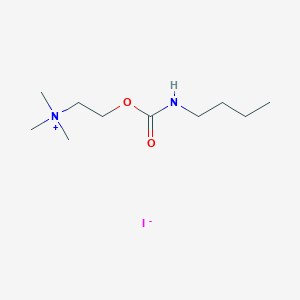 molecular formula C10H23IN2O2 B14494864 Choline, iodide, butylcarbamate CAS No. 63939-03-7