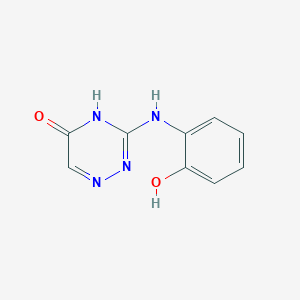 3-[(2-Hydroxyphenyl)amino]-1,2,4-triazin-5(4H)-one