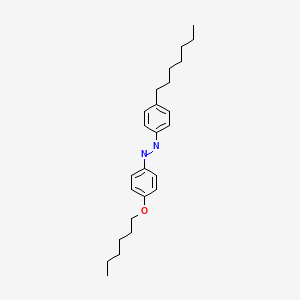 molecular formula C25H36N2O B14494883 (E)-1-(4-Heptylphenyl)-2-[4-(hexyloxy)phenyl]diazene CAS No. 64501-10-6