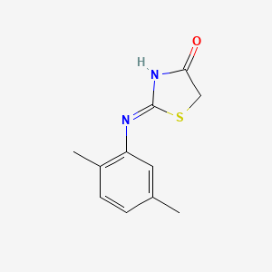 molecular formula C11H12N2OS B1449491 2-[(2,5-Dimethylphenyl)amino]-4,5-dihydro-1,3-thiazol-4-one CAS No. 519152-00-2