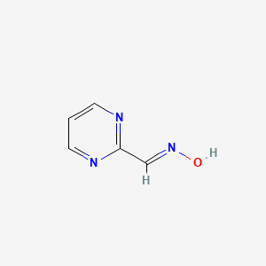 molecular formula C5H5N3O B1449492 (E)-2-Pyrimidinecarboxaldehyde oxime CAS No. 39232-40-1