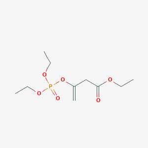 molecular formula C10H19O6P B14494964 Ethyl 3-[(diethoxyphosphoryl)oxy]but-3-enoate CAS No. 65043-09-6