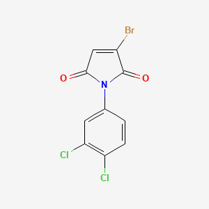 molecular formula C10H4BrCl2NO2 B1449497 3-Bromo-1-(3,4-dichlorophenyl)-1H-pyrrole-2,5-dione CAS No. 2186672-66-0