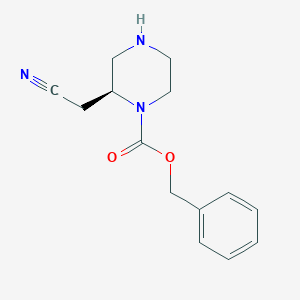 Benzyl (S)-2-(cyanomethyl)piperazine-1-carboxylate