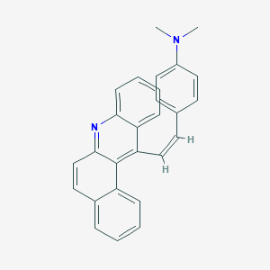 molecular formula C27H22N2 B14494982 4-[(Z)-2-benzo[a]acridin-12-ylethenyl]-N,N-dimethylaniline CAS No. 63019-59-0