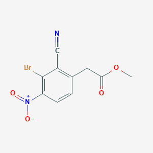 Methyl 3-bromo-2-cyano-4-nitrophenylacetate