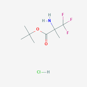 Tert-butyl 2-amino-3,3,3-trifluoro-2-methylpropanoate hydrochloride
