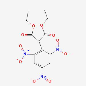 molecular formula C13H13N3O10 B14495088 Diethyl (2,4,6-trinitrophenyl)propanedioate CAS No. 64516-66-1