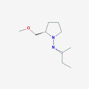 molecular formula C10H20N2O B14495099 N-[(2S)-2-(methoxymethyl)pyrrolidin-1-yl]butan-2-imine CAS No. 65651-53-8