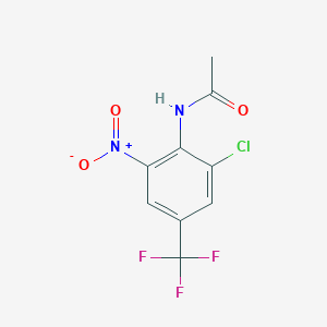 N-[2-chloro-6-nitro-4-(trifluoromethyl)phenyl]acetamide