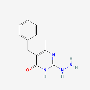 5-benzyl-2-hydrazino-6-methylpyrimidin-4(3H)-one