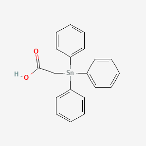 molecular formula C20H18O2Sn B14495142 Acetic acid, 2-(triphenylstannyl)- CAS No. 63314-23-8