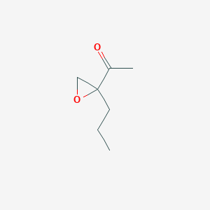 molecular formula C7H12O2 B14495201 Ethanone, 1-(2-propyloxiranyl)- CAS No. 63759-38-6